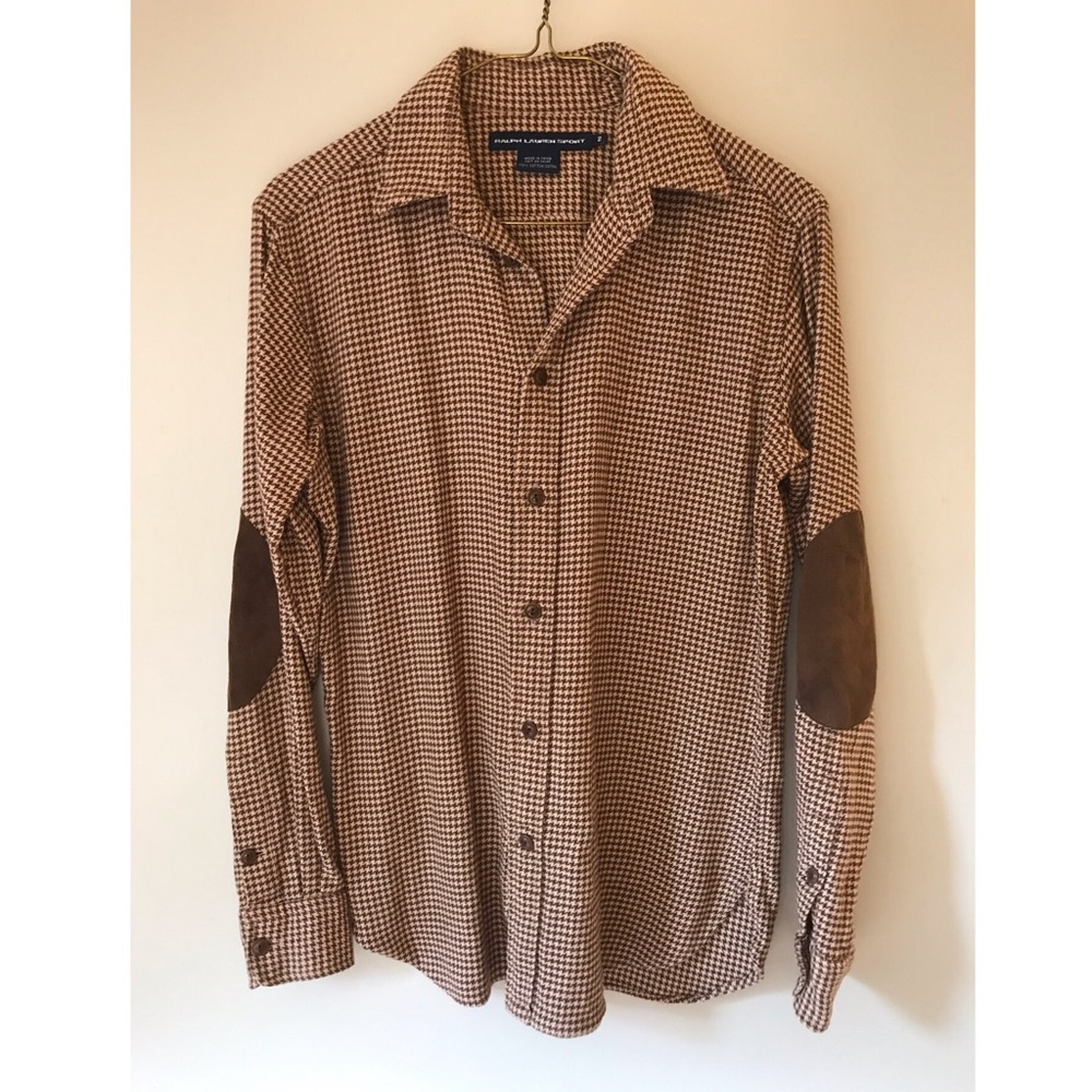 Ralph Lauren brown Houndstooth Flannel